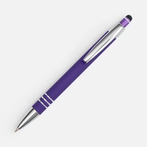 Ручка шариковая Sansen Soft Touch со стилусом, фиолетовая G-19661.70 фото 5