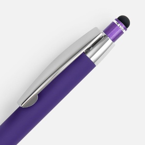 Ручка шариковая Sansen Soft Touch со стилусом, фиолетовая G-19661.70 фото 6