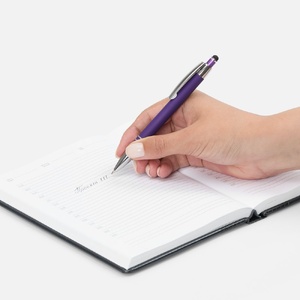 Ручка шариковая Sansen Soft Touch со стилусом, фиолетовая G-19661.70 фото 7