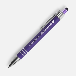 Ручка шариковая Sansen Soft Touch со стилусом, фиолетовая G-19661.70 фото 9