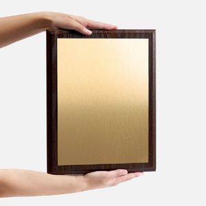 Плакетка Plaque XL, венге с золотистой пластиной G-20456.00 фото 8