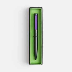Ручка шариковая Inkolor в футляре, черная с фиолетовым G-20509.70 фото 4