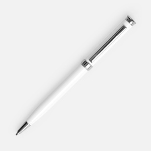 Ручка шариковая Finn Chrome, белая G-20686.60 фото 4