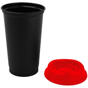Стакан с крышкой Color Cap Black, черный с красным G-20996.50 фото 4