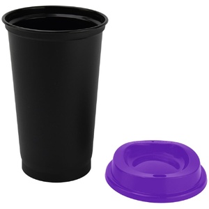 Стакан с крышкой Color Cap Black, черный с фиолетовым G-20996.70 фото 4