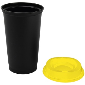 Стакан с крышкой Color Cap Black, черный с желтым G-20996.80 фото 4