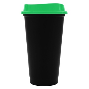 Стакан с крышкой Color Cap Black, черный с зеленым G-20996.90 фото 3