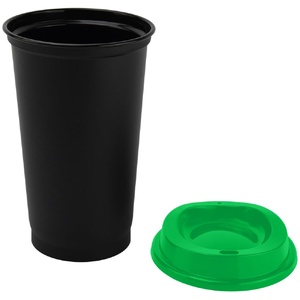 Стакан с крышкой Color Cap Black, черный с зеленым G-20996.90 фото 4