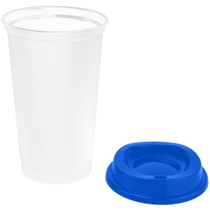 Стакан с крышкой Color Cap White, белый с синим G-20997.40 фото 4