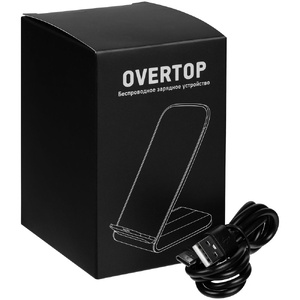 Беспроводное зарядное устройство с быстрой зарядкой Overtop, черное G-24305.30 фото 10