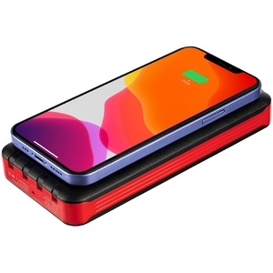 Аккумулятор с беспроводной зарядкой Holiday Maker Wireless, 10000 мАч, красный G-24979.50 фото 6