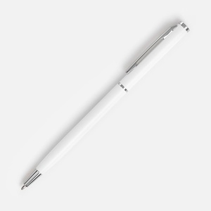 Ручка шариковая New Hotel Chrome, матовая белая G-27078.60 фото 4