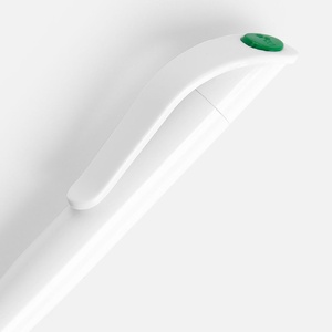 Ручка шариковая Grip, белая с зеленым G-3321.69 фото 5