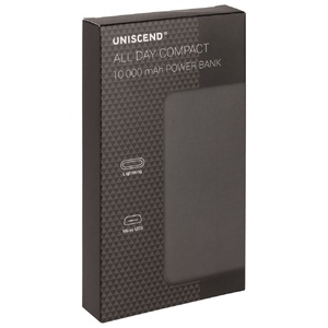 Внешний аккумулятор Uniscend All Day Compact 10000 мАч, черный G-3419.30 фото 9
