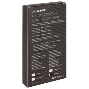 Внешний аккумулятор Uniscend All Day Compact 10000 мАч, черный G-3419.30 фото 10