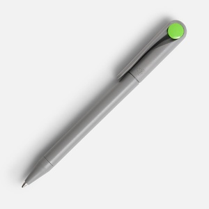 Ручка шариковая Prodir DS1 TMM Dot, серая с ярко-зеленым G-3425.19 фото 5