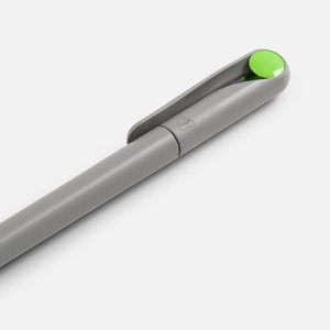 Ручка шариковая Prodir DS1 TMM Dot, серая с ярко-зеленым G-3425.19 фото 6