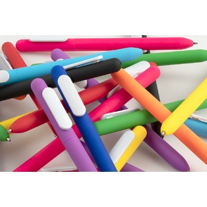 Ручка шариковая Swiper Soft Touch, неоново-оранжевая с белым G-6969.62 фото 7