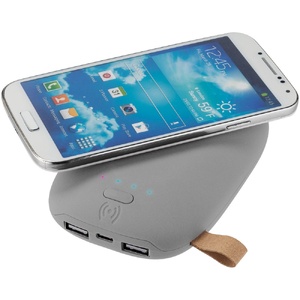 Аккумулятор с беспроводной зарядкой Pebble Wireless 9000 мАч, серый G-7042.10 фото 7