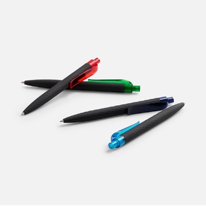 Ручка шариковая Prodir QS01 PRT-T Soft Touch, черная с голубым G-7091.43 фото 9