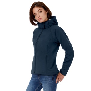 Куртка женская Hooded Softshell темно-синяя, размер L G-JW9370031L фото 10
