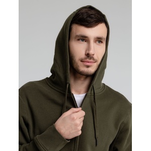 Толстовка на молнии с капюшоном унисекс King, хаки, размер XS G-WU03K555XS фото 13