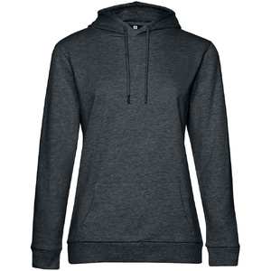 Толстовка с капюшоном женская Hoodie, серый меланж (антрацит), размер L G-WW04W6251L фото 3