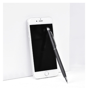 Ручка шариковая со стилусом TOUCHWRITER SOFT, покрытие soft touch красный, серебристый HG-1105g/08 фото 3