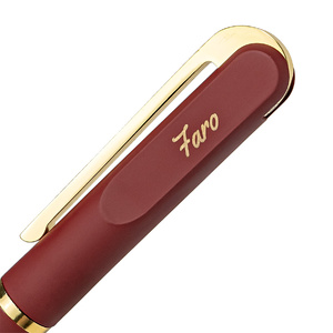 Ручка шариковая FARO, покрытие soft touch бордовый, золотистый HG-11060/13 фото 7