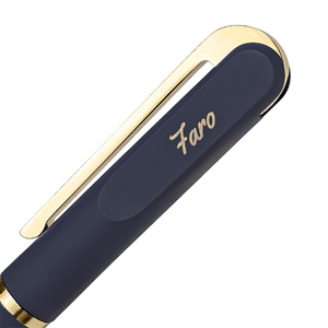 Ручка шариковая FARO, покрытие soft touch синий, золотистый HG-11060/26 фото 8