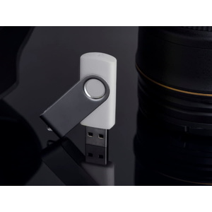 USB flash-карта DOT (8Гб), белый, 5,8х2х1,1см,пластик металл белый, серебристый HG-19328_8Gb/01 фото 6