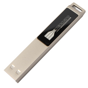 USB flash-карта LED с белой подсветкой (32Гб), серебристая, 6,6х1,2х0,45 см, металл HG-19341_32Gb фото 3