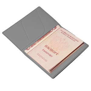 Обложка для паспорта Simply, 13.5 х 19.5 см, серая, PU HG-19726/29 фото 4