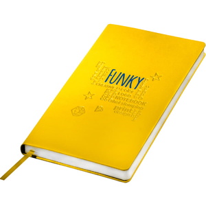 Ежедневник недатированный FUNKY PLAN, 130*210 мм, желтый, серый форзац, блок в линейку HG-21209_01/03/30 фото 4