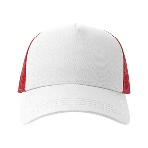 Бейсболка RAPPER COTTON-S, 5 клиньев, пластиковая застёжка белый, красный HG-254179-S.108 фото 4