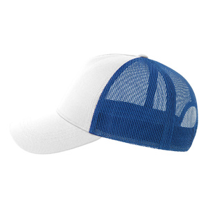 Бейсболка RAPPER COTTON-S, 5 клиньев, пластиковая застёжка белый, ярко-синий HG-254179-S.124 фото 5