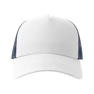 Бейсболка RAPPER COTTON-S, 5 клиньев, пластиковая застёжка белый, темно-синий HG-254179-S.126 фото 4