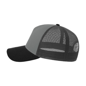Бейсболка RAPPER COTTON-S, 5 клиньев, пластиковая застёжка серый, черный HG-254179-S.29335 фото 5