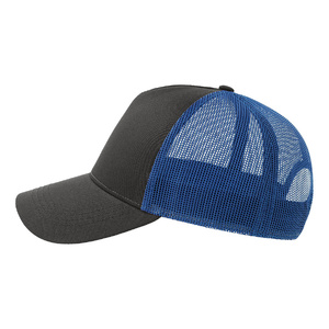 Бейсболка RAPPER COTTON-S, 5 клиньев, пластиковая застёжка тёмно-серый, синий HG-254179-S.325 фото 5