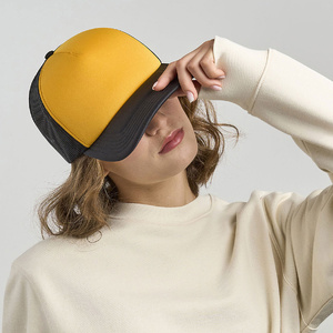 Бейсболка RAPPER-S, 5 клиньев, пластиковая застёжка желтый, черный HG-25420-S.335 фото 3