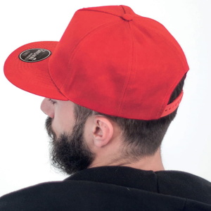 Бейсболка SNAP FIVE, 5 клиньев, пластиковая застежка белый HG-25426.01 фото 4