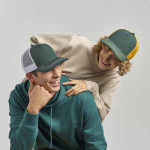 Бейсболка RAPPER CANVAS-S, 5 клиньев, пластиковая застёжка темно-зеленый, белый HG-254400-S.171 фото 3