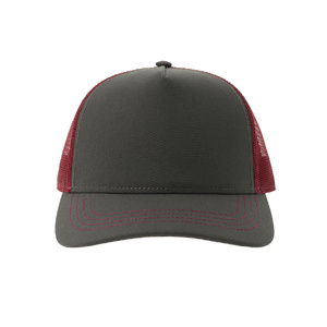 Бейсболка "RAPPER CANVAS-S", 5 клиньев, т.сер./красн, пласт.заст., 100% перераб. полиэстер, 270 г/м2 тёмно-серый, бордовый HG-254400-S.313 фото 9