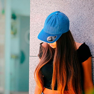 Бейсболка DAD HAT, 6 клиньев, металлическая застежка синий HG-25462.23 фото 3