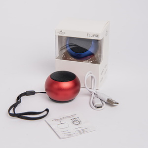 Портативная mini Bluetooth-колонка Sound Burger "Ellipse" красная ярко-красный HG-26531/08 фото 6
