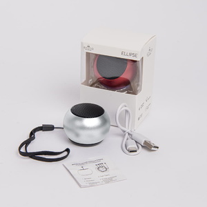 Портативная mini Bluetooth-колонка Sound Burger "Ellipse" серебро серебристый HG-26531/47 фото 6
