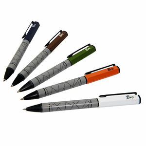 Ручка шариковая BRO коричневый, серый HG-27301/14 фото 7