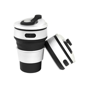 Стакан складной BUTTON, 350 мл черный HG-33103/35 фото 4