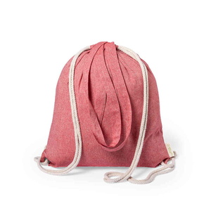 Сумка-рюкзак FENIN из переработанного хлопка красный HG-346833/08 фото 3