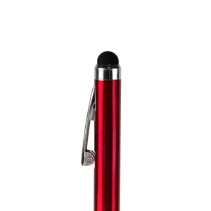 Ручка шариковая со стилусом CLICKER TOUCH красный, серебристый HG-36001/08 фото 3